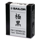 SAILOR Kiwa Guro Ink Cartridges 12/box Black