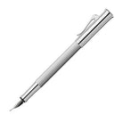 GRAF VON FABER CASTELL Guilloche Rhodium Fountain Pen-Fine