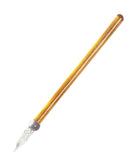 J.HERBIN Smooth Frosted Glass Pen 15cm Amber Default Title