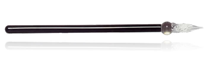 J.HERBIN Smooth Frosted Glass Pen 15cm Black Default Title