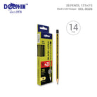 DOLPHIN Pencils DOLBG2B 2B Black & Gold 12+2