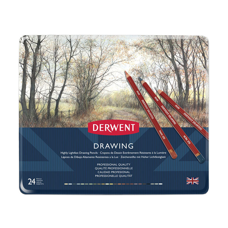 DERWENT Drawing Pencils 0700672 Tin 24s Default Title