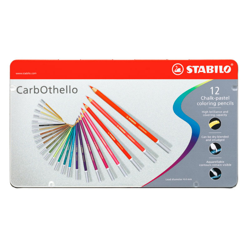 STABILO CarbOthello 1412 Metal Box of 12s