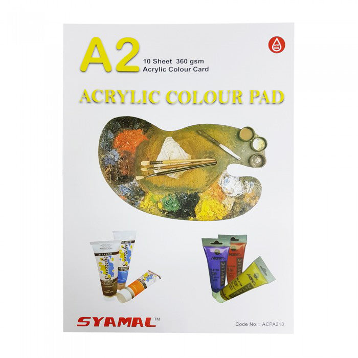 SYAMAL Acrylic Colour Pad A2 360g 10s