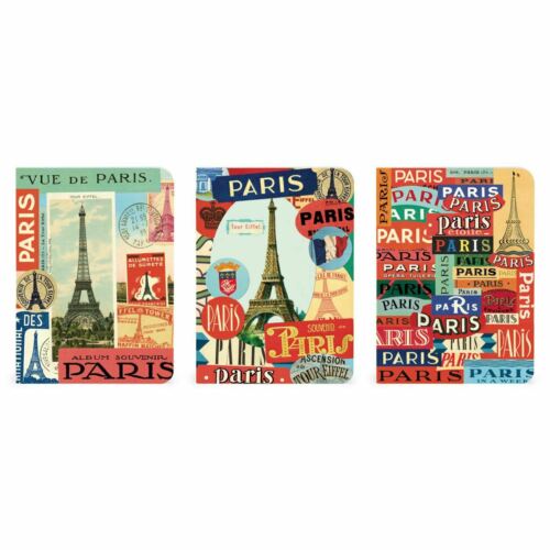 CAVALLINI & CO 3 Mini Notebooks-Paris Default Title