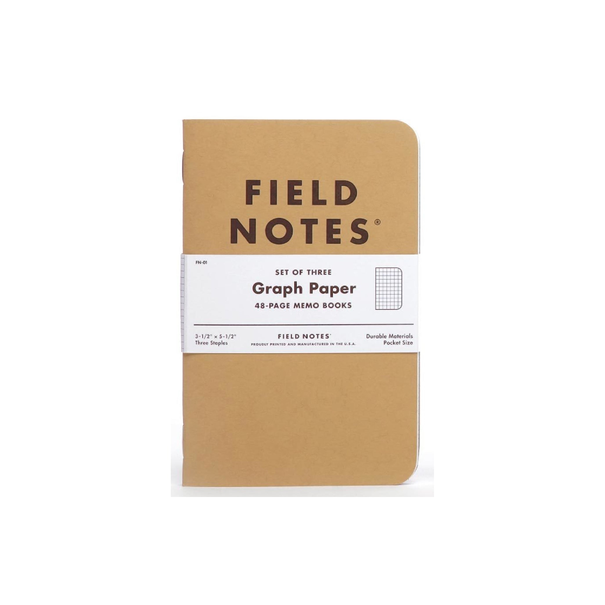 FIELD NOTES Original Kraft Graph 3-Pack Default Title