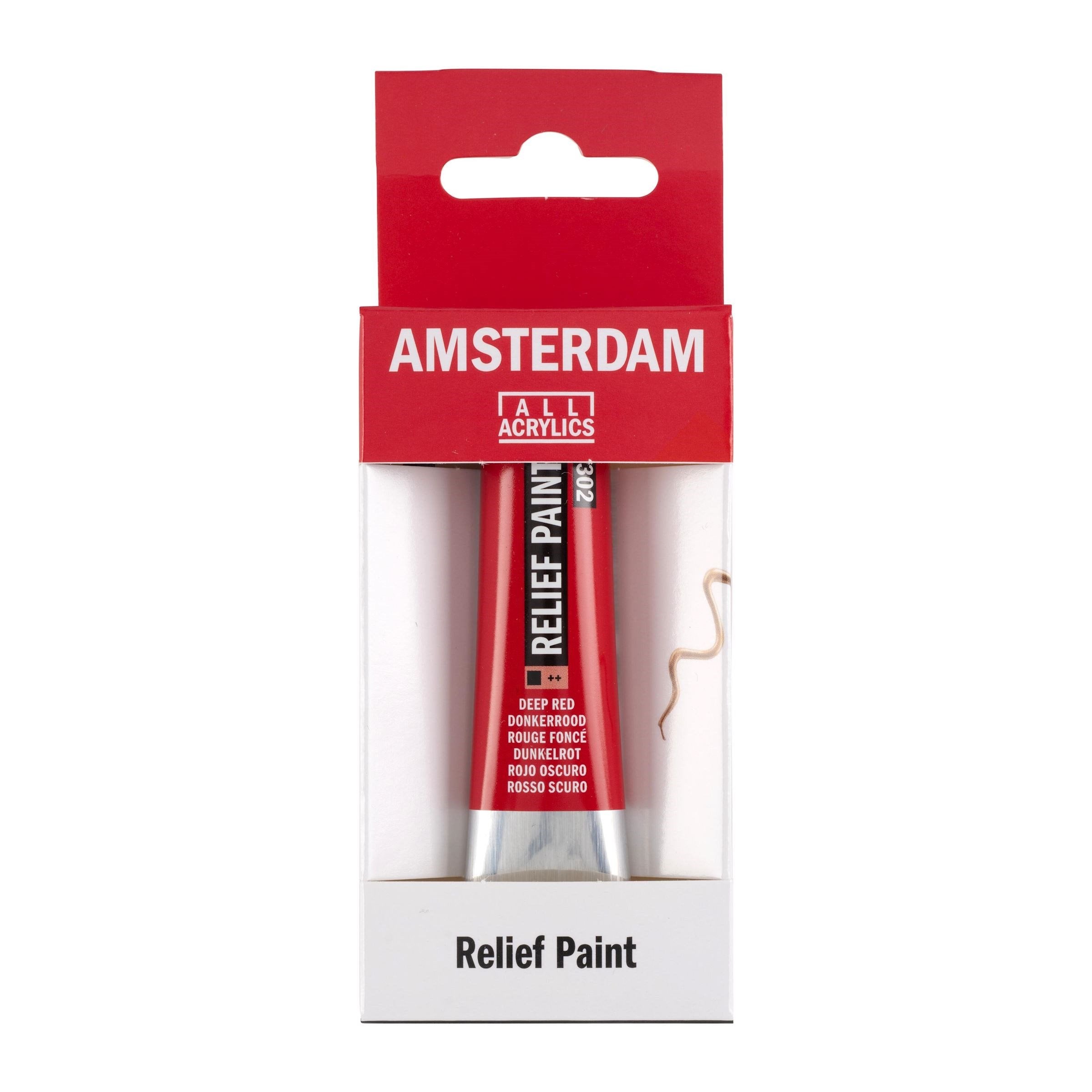 TALENS Decorfin Relief Paint 20ml 302 Deep Red