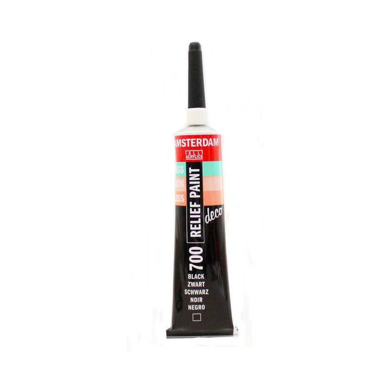 TALENS Decorfin Relief Paint 20ml 700 Black