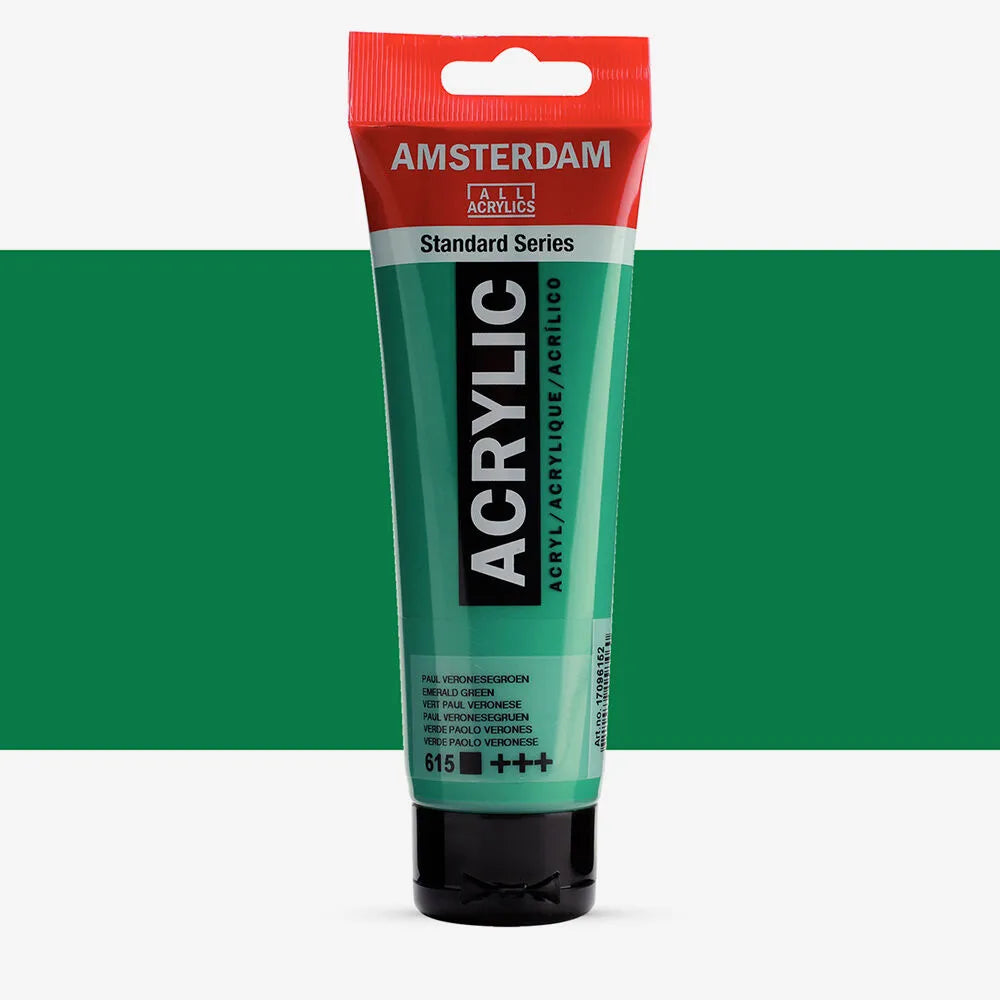 AMSTERDAM All Acrylics 120ml 615 Emerald Green