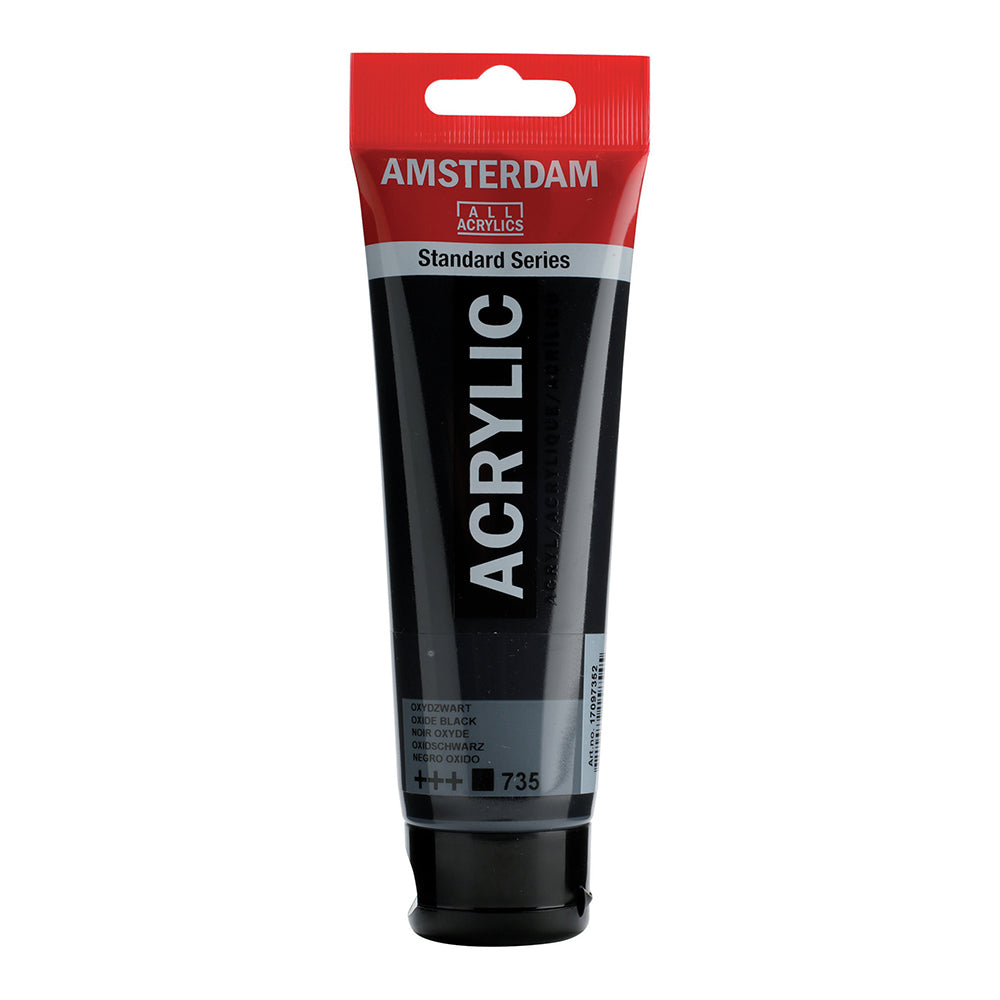 AMSTERDAM All Acrylics 120ml 735 Oxide Black