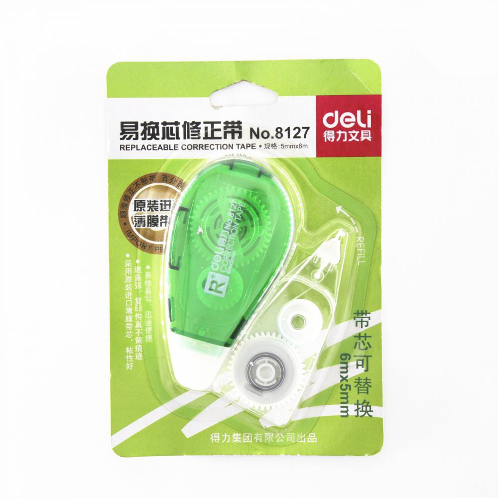 DELI Correction Tape E8127 5mmx6m w/Refill Default Title