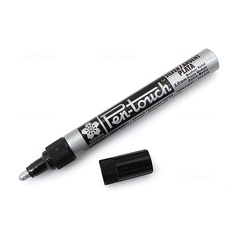 SAKURA Pen-Touch Marker 2.0mm Medium 41502 Silver