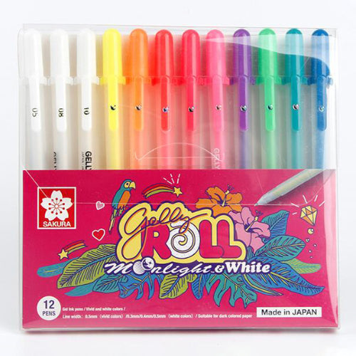 SAKURA Gelly Roll Glaze 10s + Regular Black & Whit