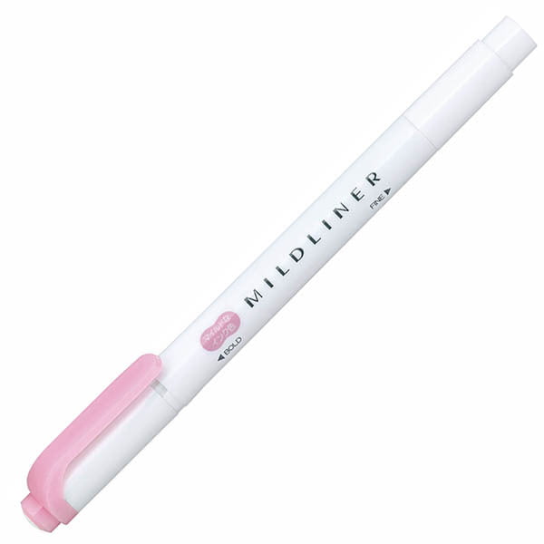 ZEBRA Mildliner Highlighter WKT7 Mild Pink