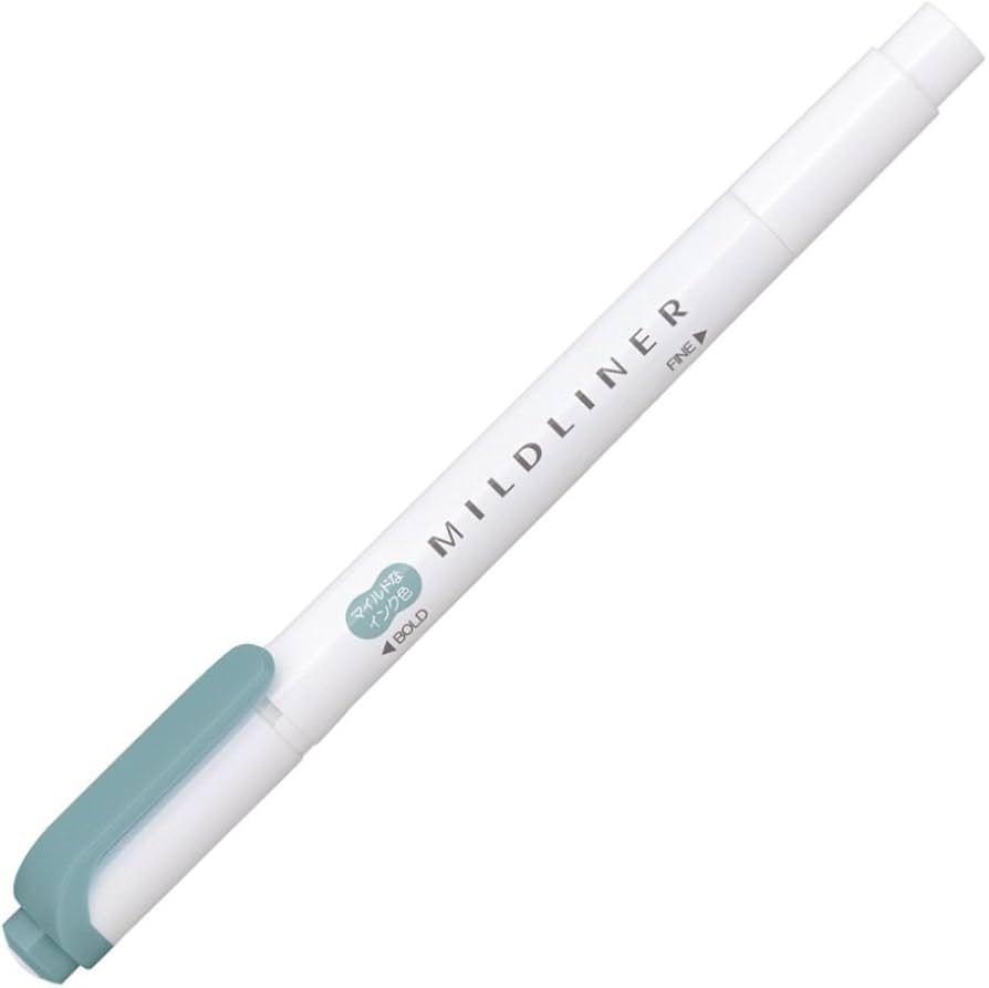 ZEBRA Mildliner Highlighter WKT7 Mild Smoke Blue