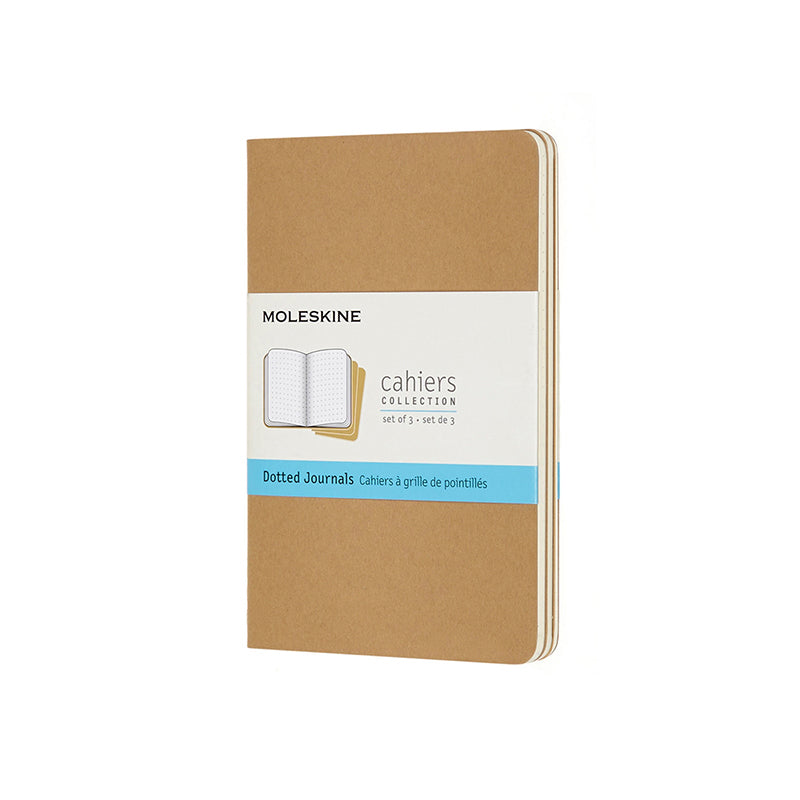 MOLESKINE Cahier XXL Ruled Kraft Brown Set of 3