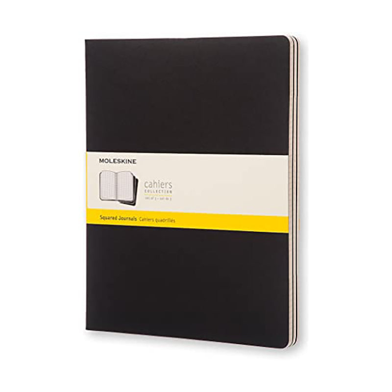 MOLESKINE Cahier XXL Squared Black Set of 3