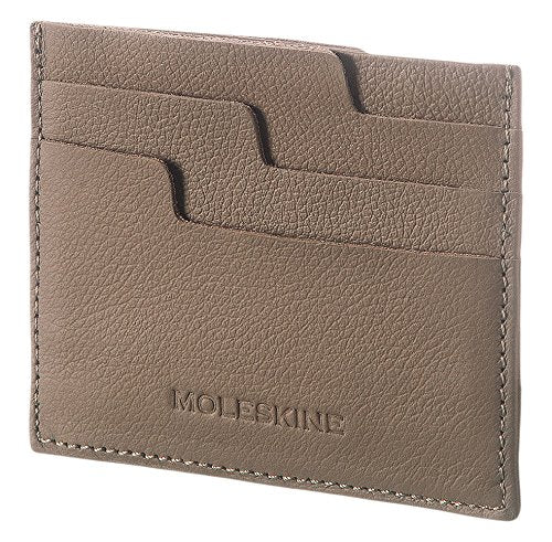 MOLESKINE Lineage Leather Card Wallet Taupe
