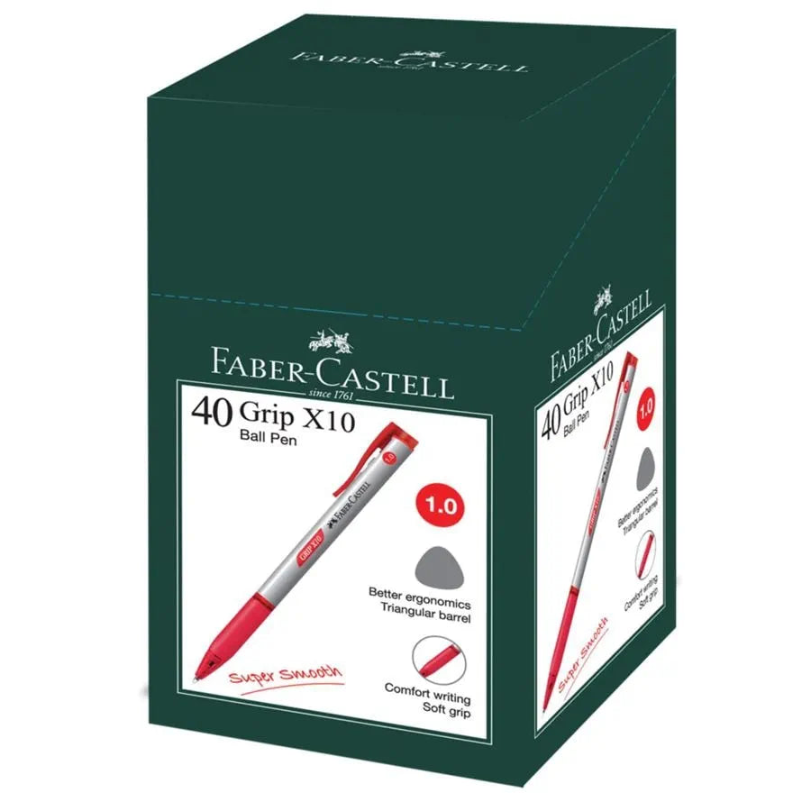 FABER-CASTELL Grip X10 1.0mm 547621 Red 40s