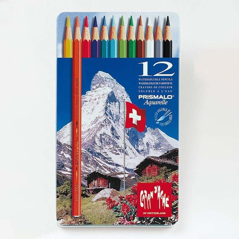 CARAN D'ACHE Prismalo Watercolour Pencil Set of 12s Default Title