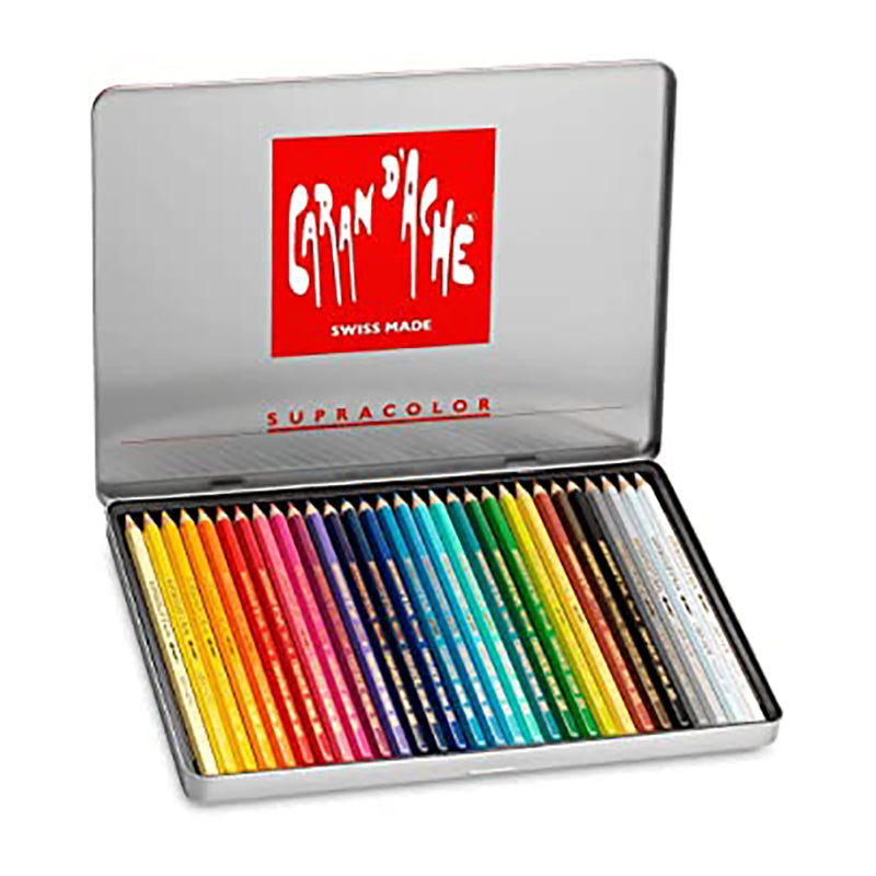 CARAN D'ACHE Supracolor Metal Box of 30 Colours