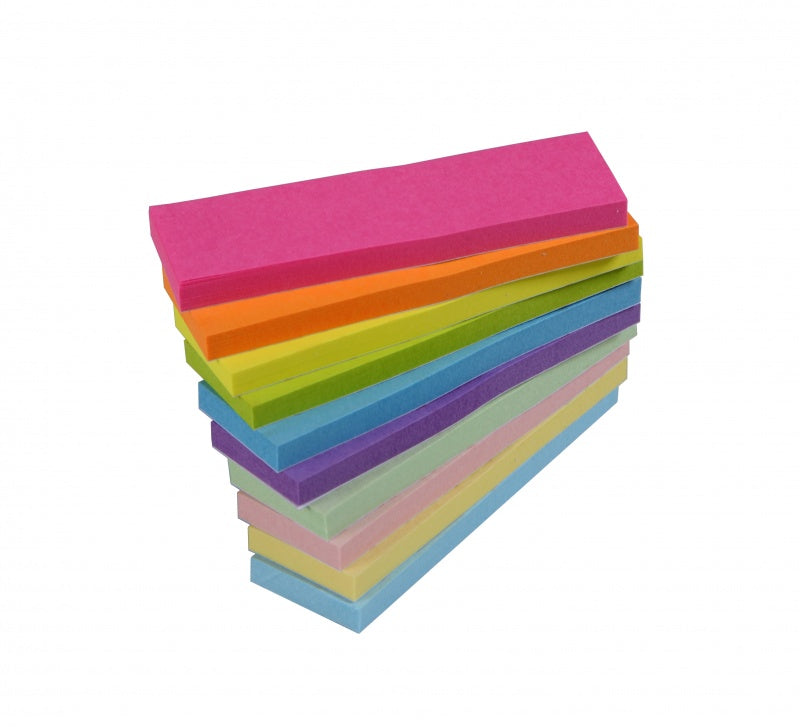 CBE Stick On Note 14044 Neon Col 50x15mm 10s