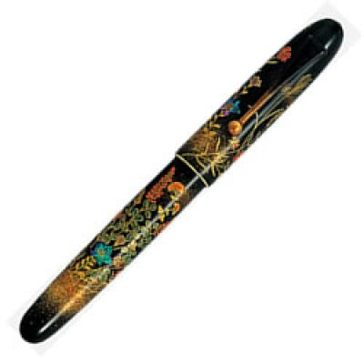 NAMIKI Yukari Royale Autumn Flowers Fountain Pen-Broad No.20 18k