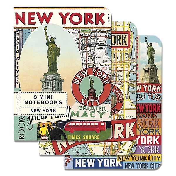 CAVALLINI & CO 3 Mini Notebooks-New York City Default Title