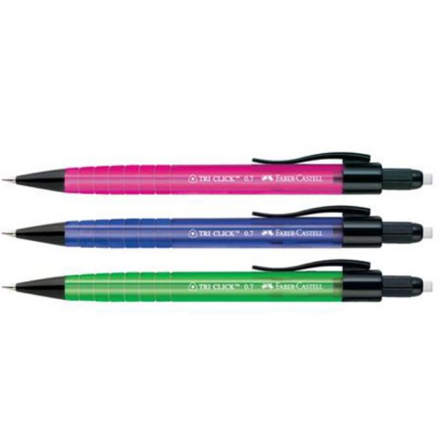 FABER-CASTELL Mechanical Pencil 136003 Tri Click 0.7mm 1s Classic Colours