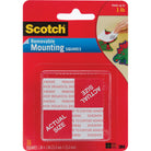 3M Scotch Mounting Squares 108 1x1in 16s Removable