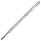CARAN d'ACHE Ecridor Chevron Palladium Fountain Pen-Medium Default Title