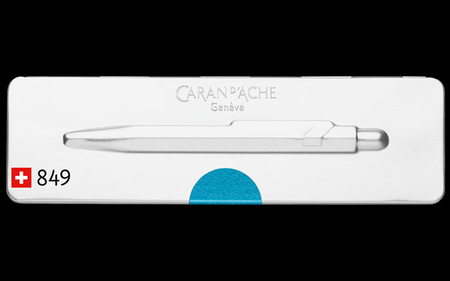 CARAN d'ACHE 849 Ball Pen Pop Line Metallic Turquoise Default Title