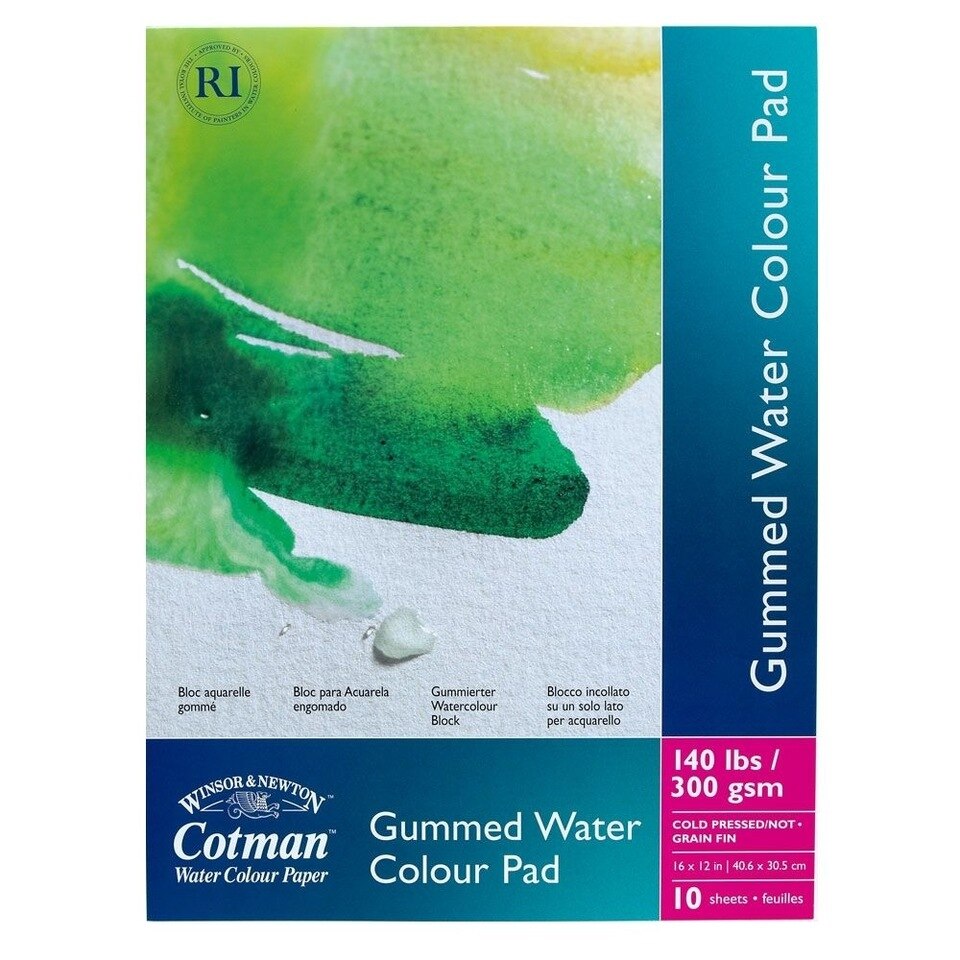 WINSOR & NEWTON Cotman Cold Pressed Gummed Pad 300G 10S 16"x12