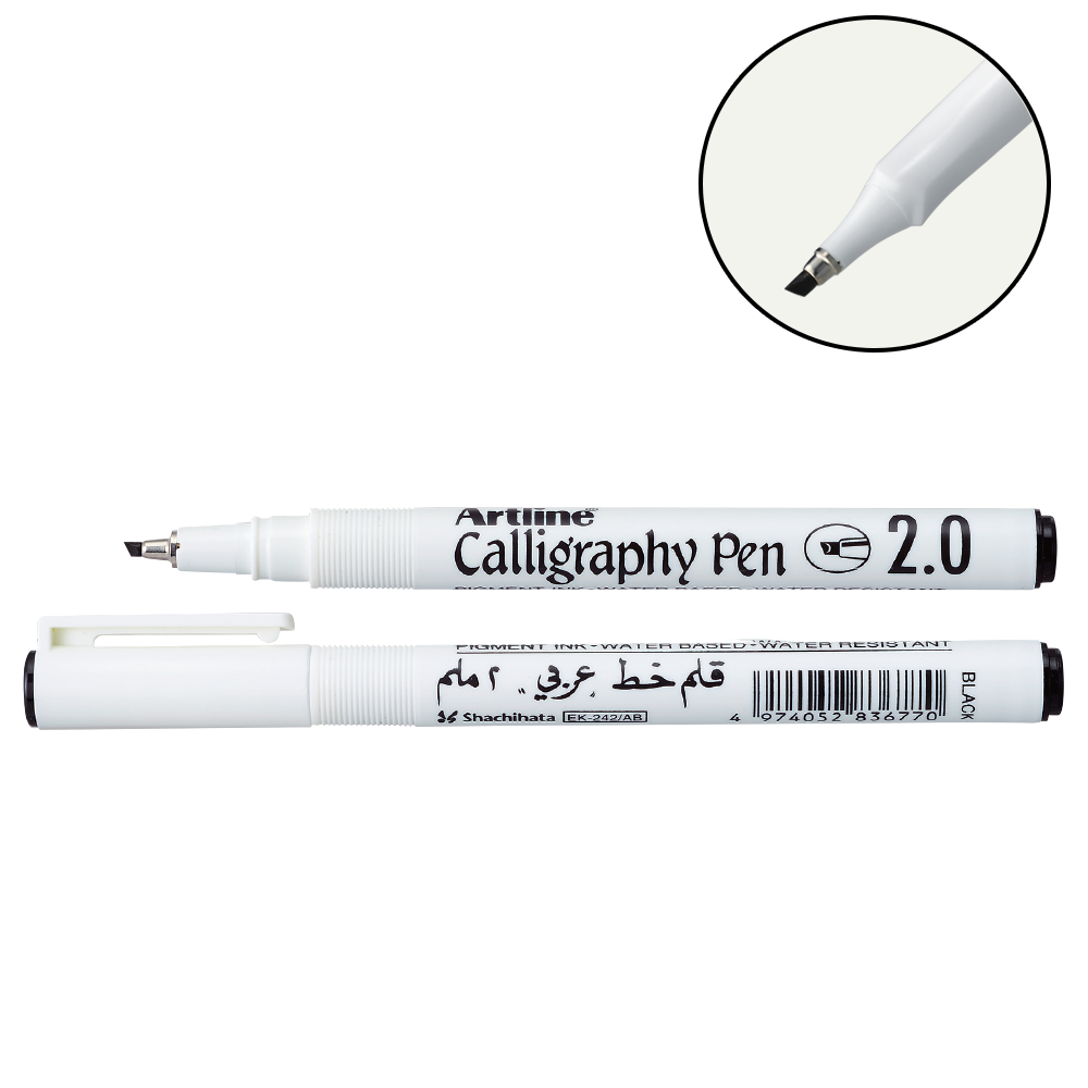 ARTLINE Calligraphy Pen 2.0mm Black (Chisel Type)