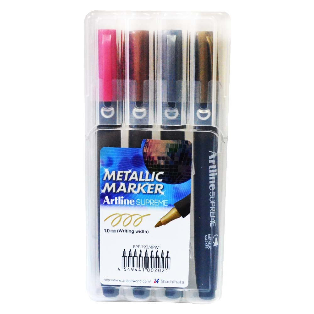 ARTLINE Supreme Metallic Marker 4 Col Set 1