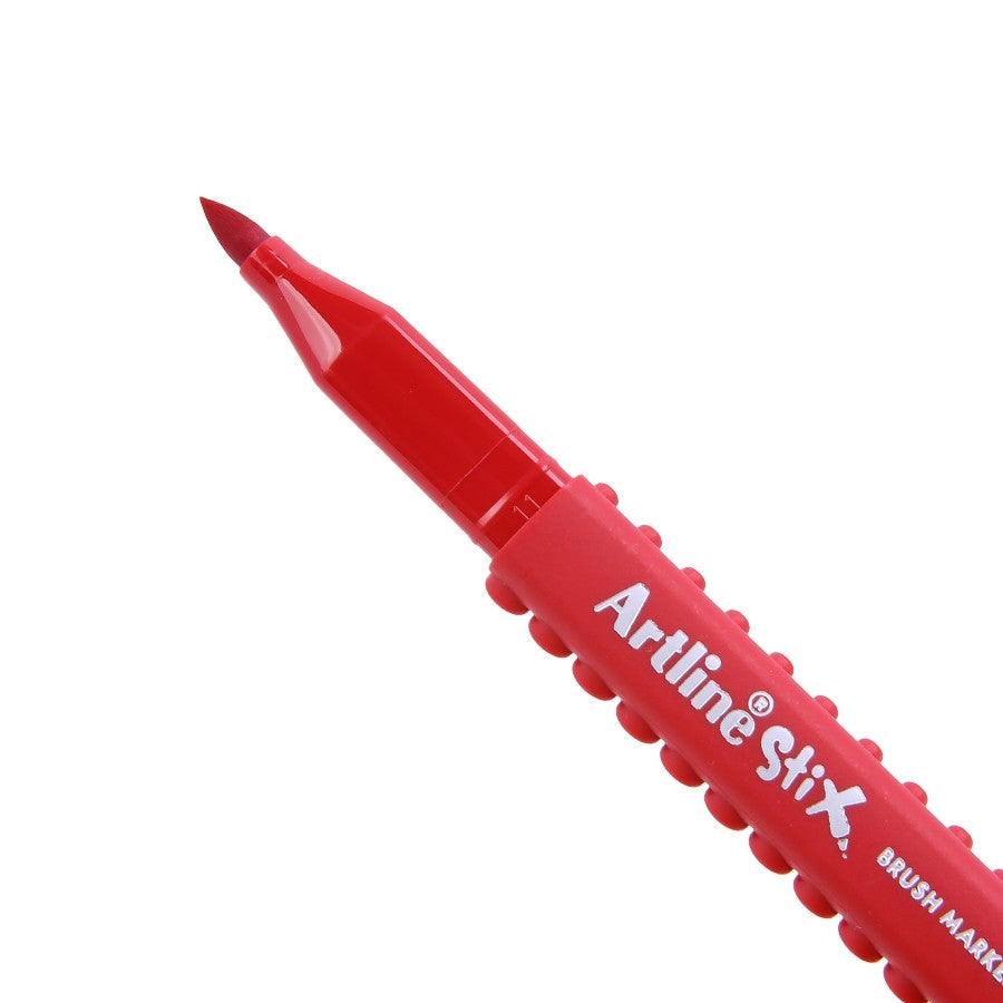 ARTLINE Stix Brush Marker-Dark Red