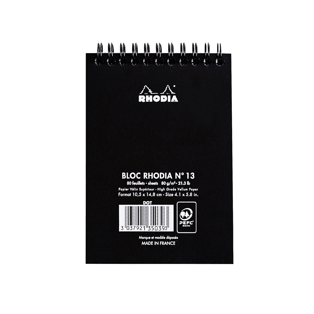 RHODIA Classic Notepad A6 105x148mm Dot Black Default Title