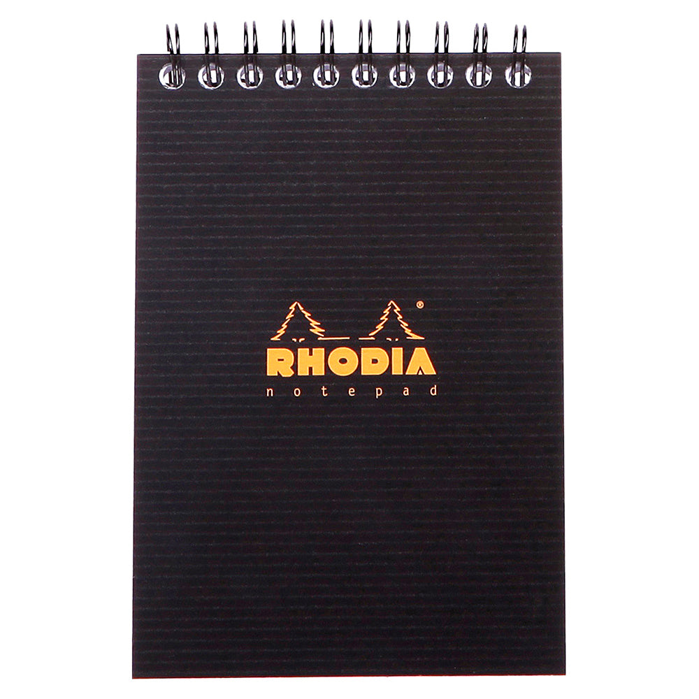 RHODIActive Notepad A6 105x148mm Lined Black