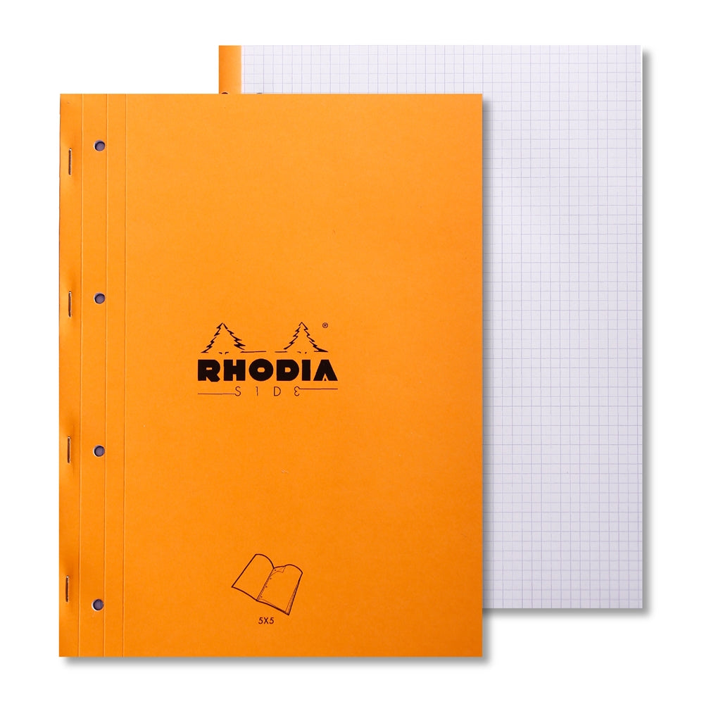 RHODIA Basics Side Pad A4 223x297mm 5x5 Sq Orange Default Title