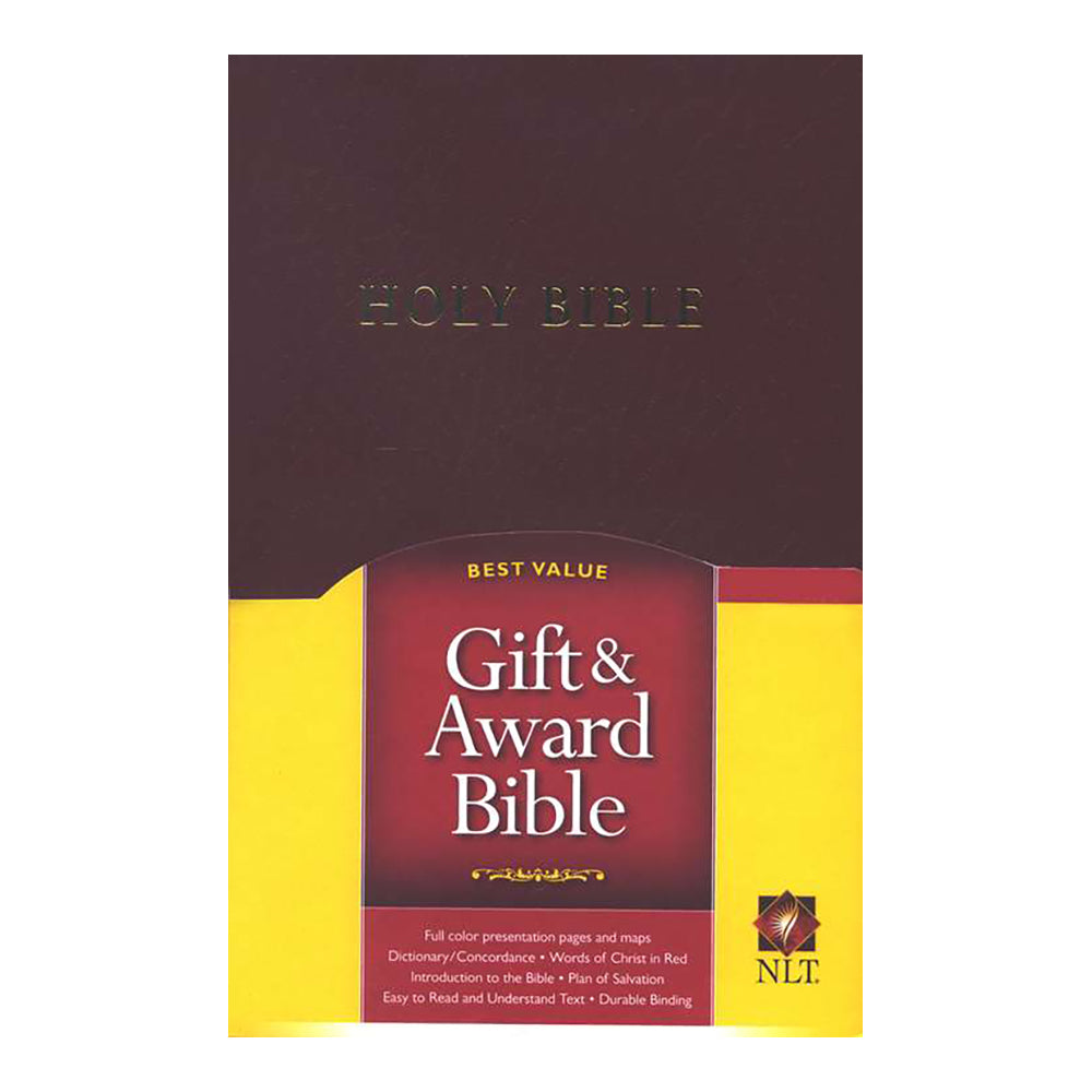 NLT - Gift & Award Bible, Imitation Leather, Burgundy