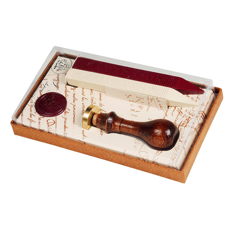 J.HERBIN Lis Wax Seal Set (2 Wax Sticks & 1 Seal)