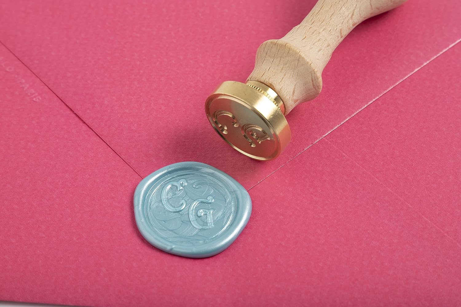 JACQUES HERBIN Pearly Wax Gun Sticks 6x Azure Blue