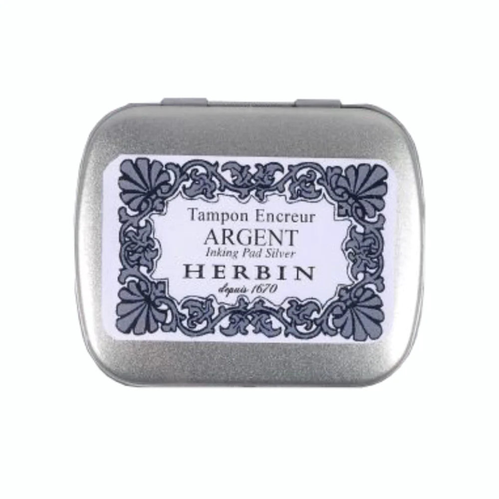 JACQUES HERBIN Ink Pad for Wax Seal Silver