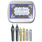 JACQUES HERBIN Metal Box of 6 Assorted Nibs