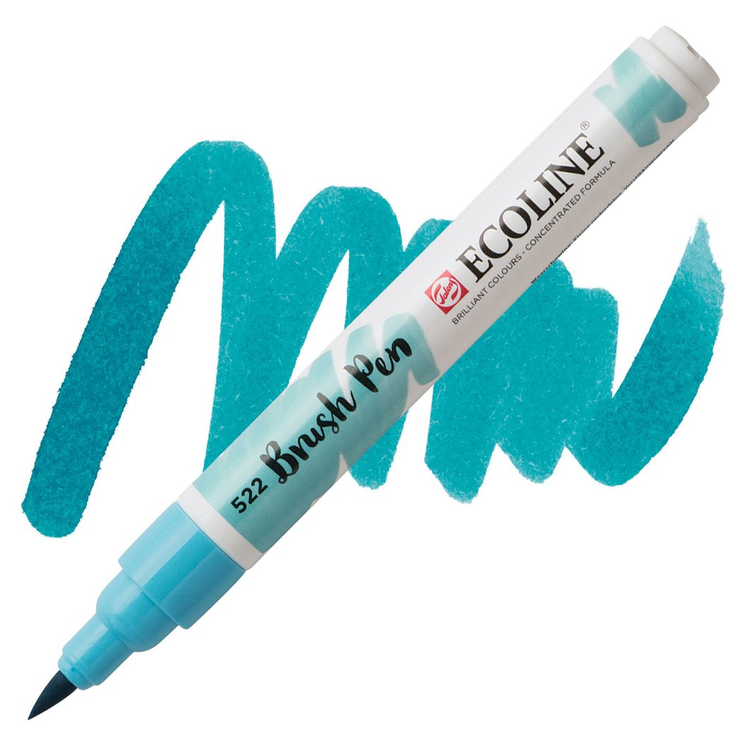 TALENS Ecoline Brush Pen 522 Turquoise Blue