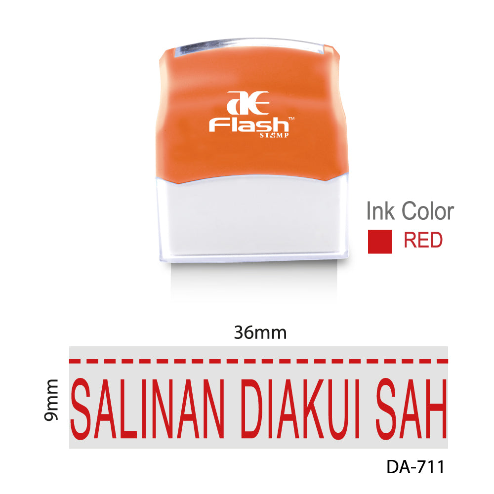 AE Stock Stamp DA-711N Salinan Diakui Sah Default Title