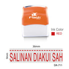 AE Stock Stamp DA-711N Salinan Diakui Sah Default Title