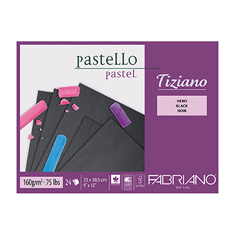 FABRIANO 5903 Tiziano Black Pastel Pad 230x305mm Default Title