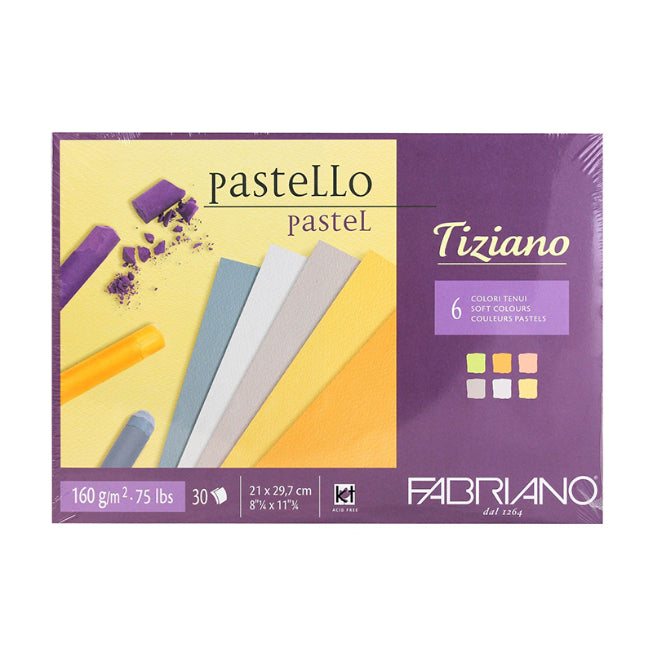 FABRIANO 5687 Tiziano 6 Soft Colours Pastel Pad 210x297mm Default Title