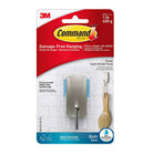 3M Command Satin Nikel Bath BATH33 Hook-S 1HK+2ST